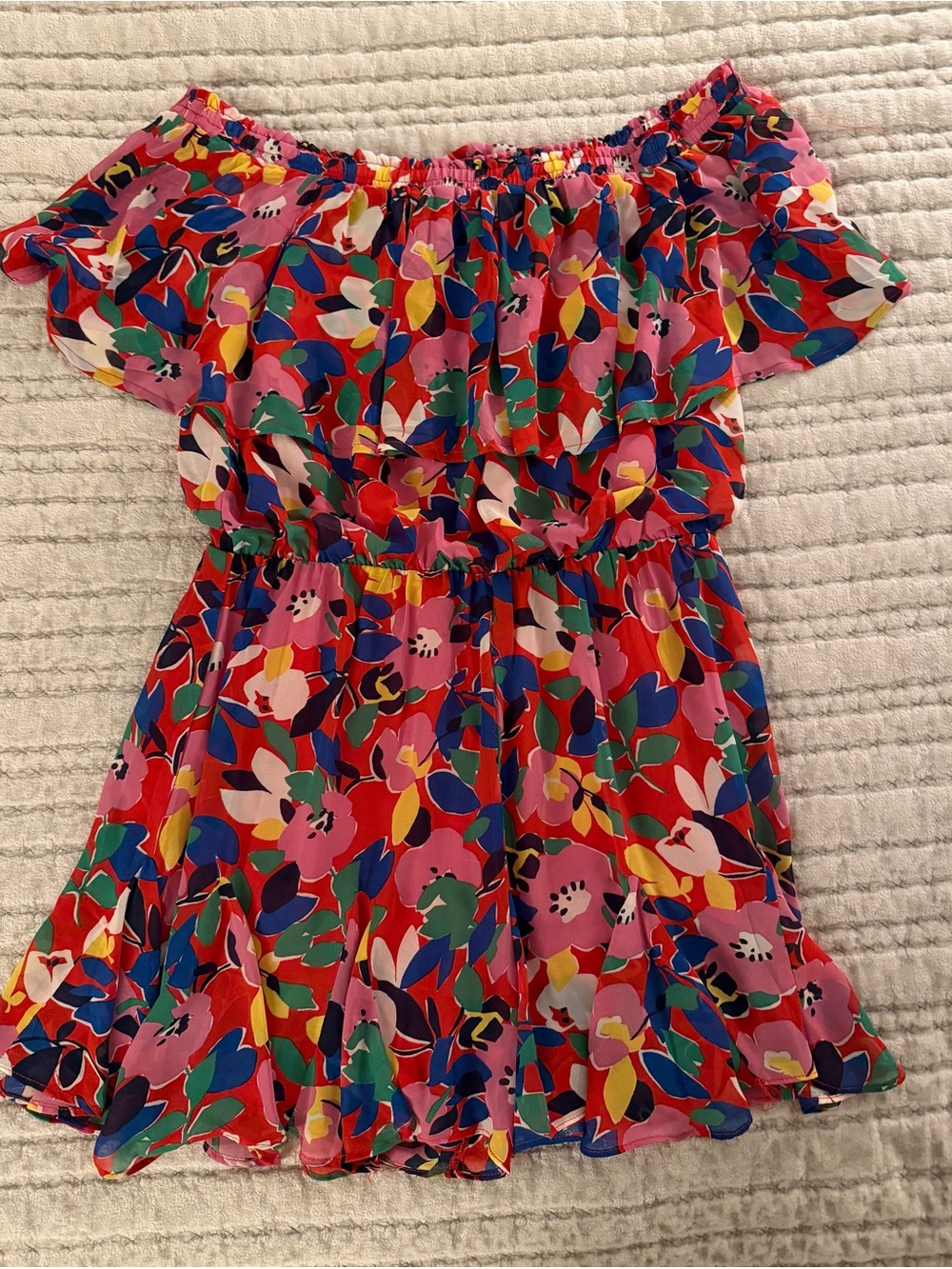 Sugarlips Multicolor Floral off the Shoulder Romper